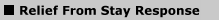 Relief From Stay Response