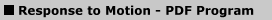 Response to Motion - PDF Program