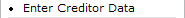 Enter Creditor Data